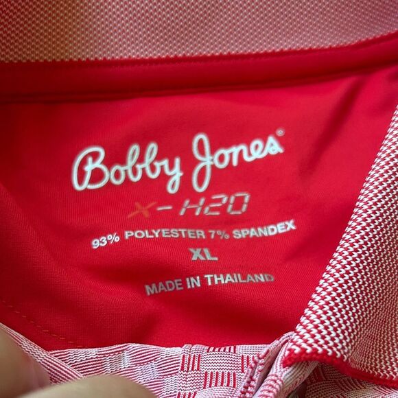 New Vintage Bobby Jones Pink golf Polo Shirt XL - Picture 3 of 5